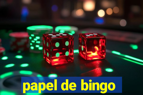 papel de bingo